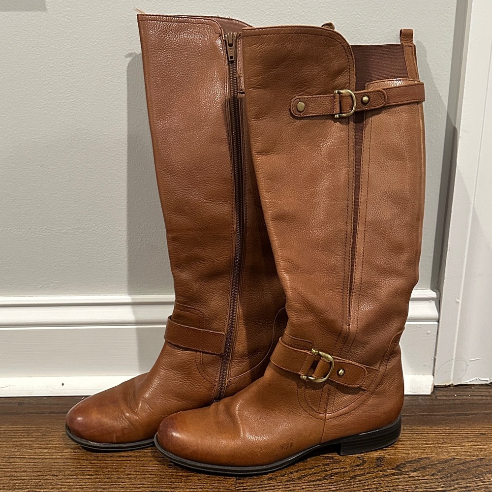 Naturalizer Tan Over the Knee Boots